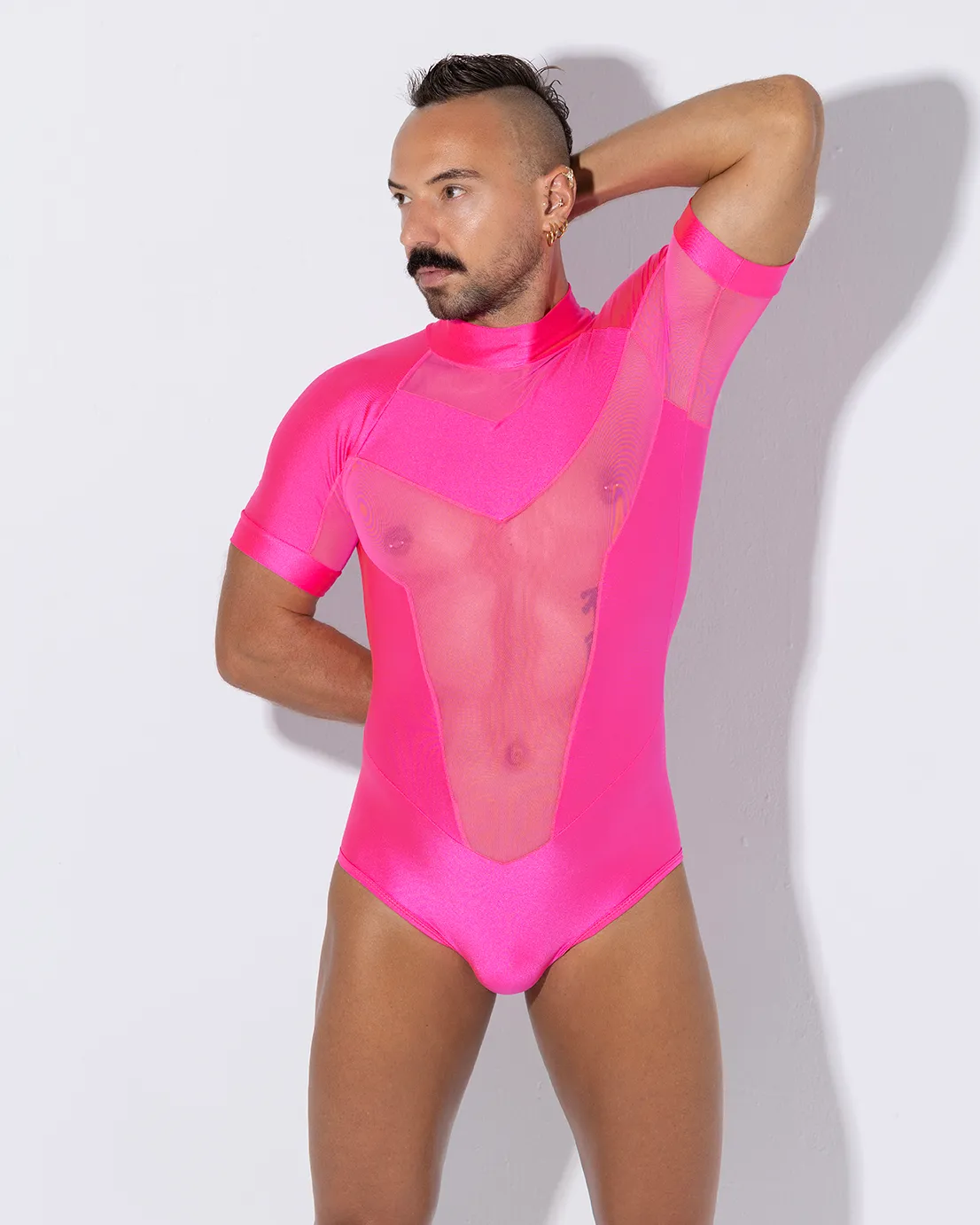 Bodysuit ZEUS ROSA corto