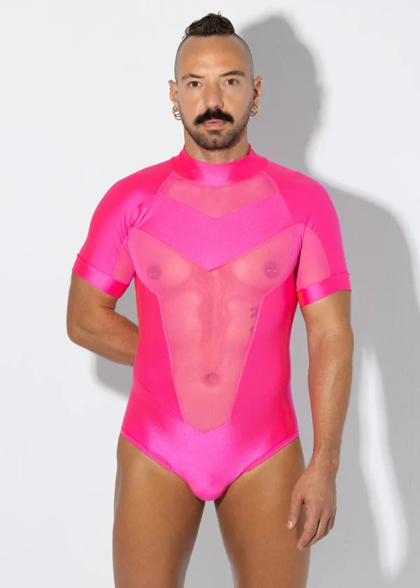 Bodysuit ZEUS ROSA corto