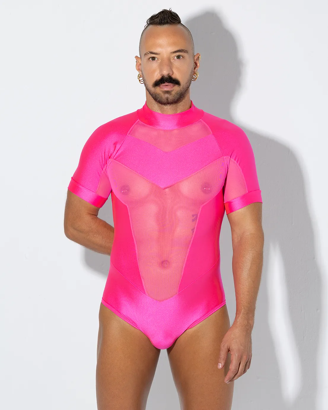Bodysuit ZEUS ROSA corto