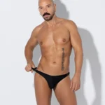 black clip thong