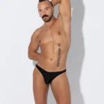 black clip thong