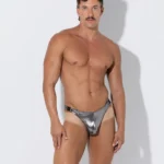 Tanga clip metalizado Pavonado