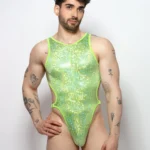 Bodysuit VULCANO Verde holográfico