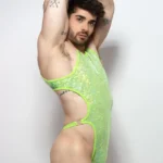 Bodysuit VULCANO Verde holográfico