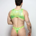 Bodysuit VULCANO Verde holográfico