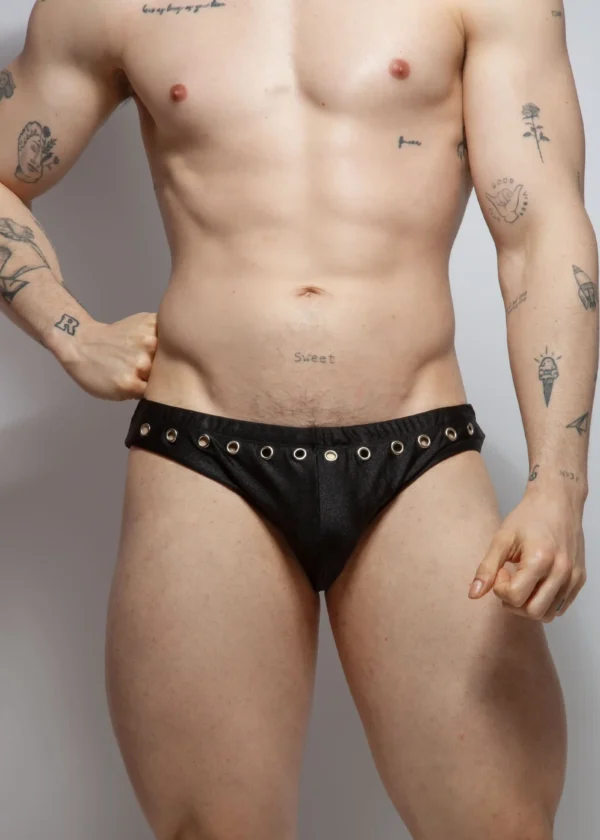 Two-tone swimsuit Black White