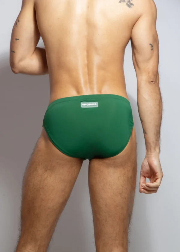 Two-tone Green Orange swimsuit