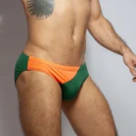 Bañador bicolor Verde Naranja