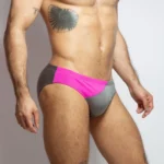 Bañador bicolor Gris Pink