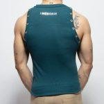 Camiseta tirantes Verde metálico