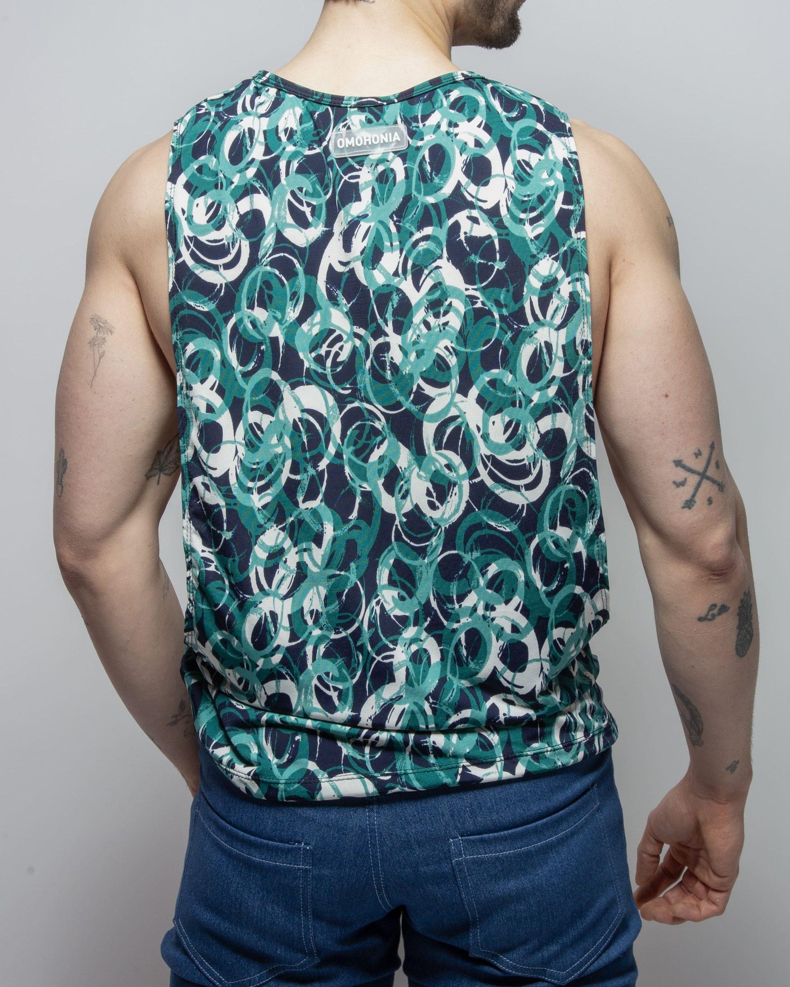 Camiseta abierta verde