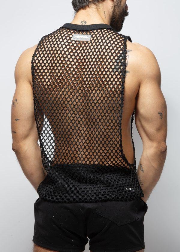 Black MASH Open T-shirt
