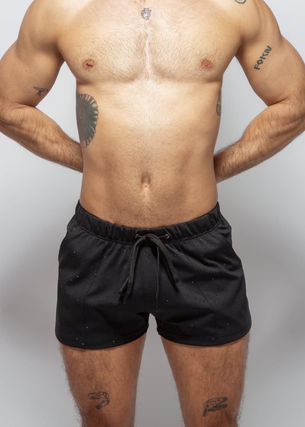 Short Negro con piedras