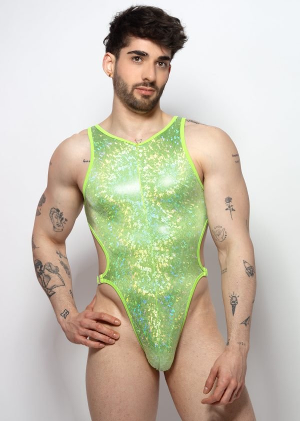 Bodysuit VULCANO Verde holográfico