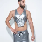 Chaleco Punk Plata