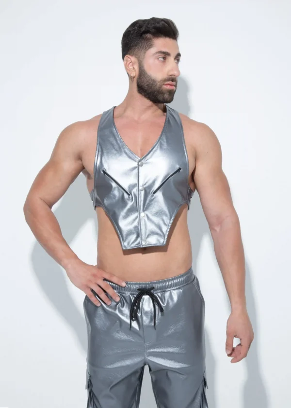 Silver Punk Vest