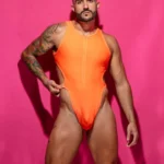 Bodysuit VULCANO CLIP naranja