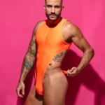 Bodysuit VULCANO CLIP naranja