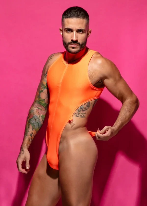 Bodysuit VULCANO CLIP naranja