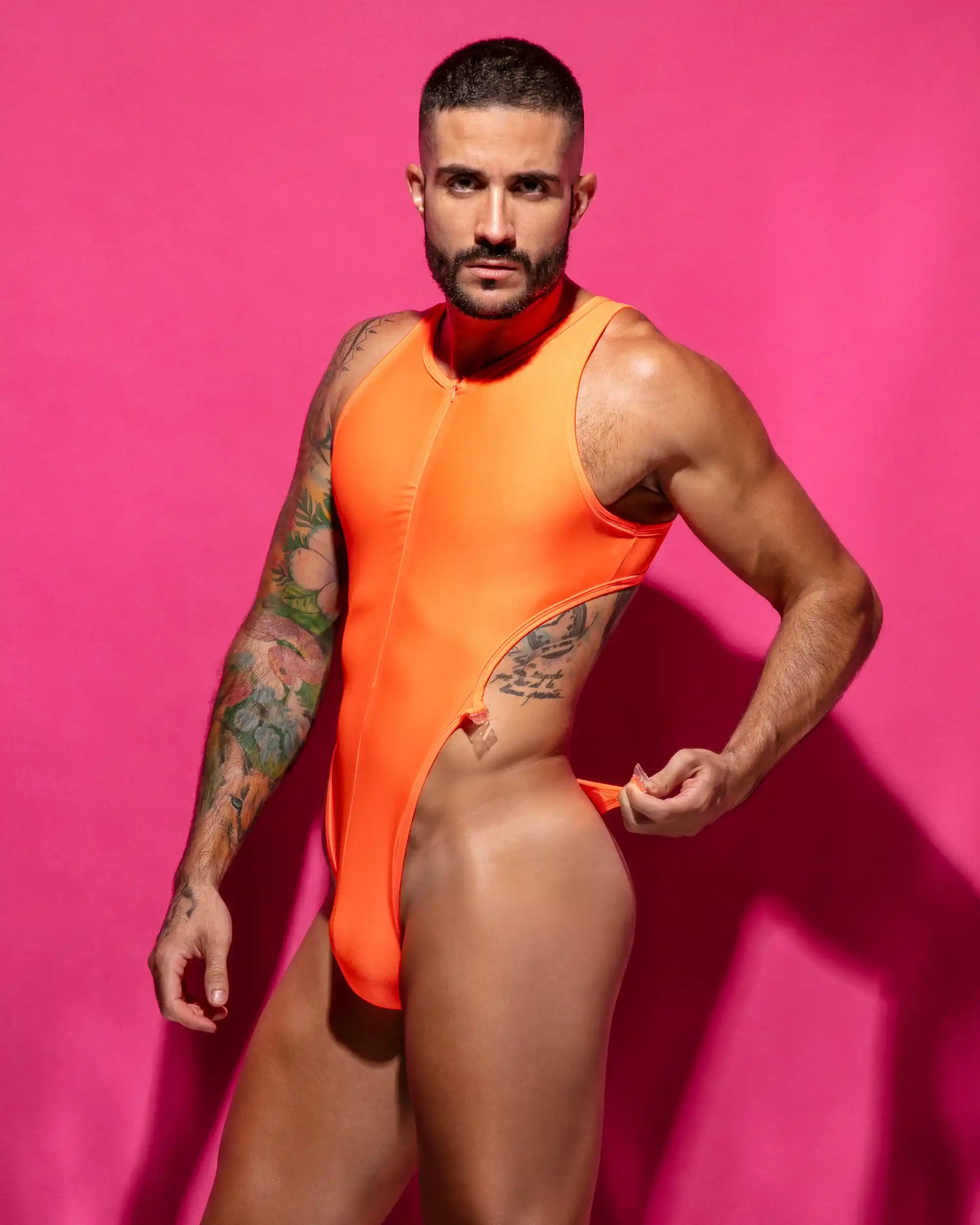 Bodysuit VULCANO CLIP naranja