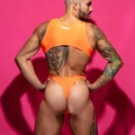 Bodysuit VULCANO CLIP naranja