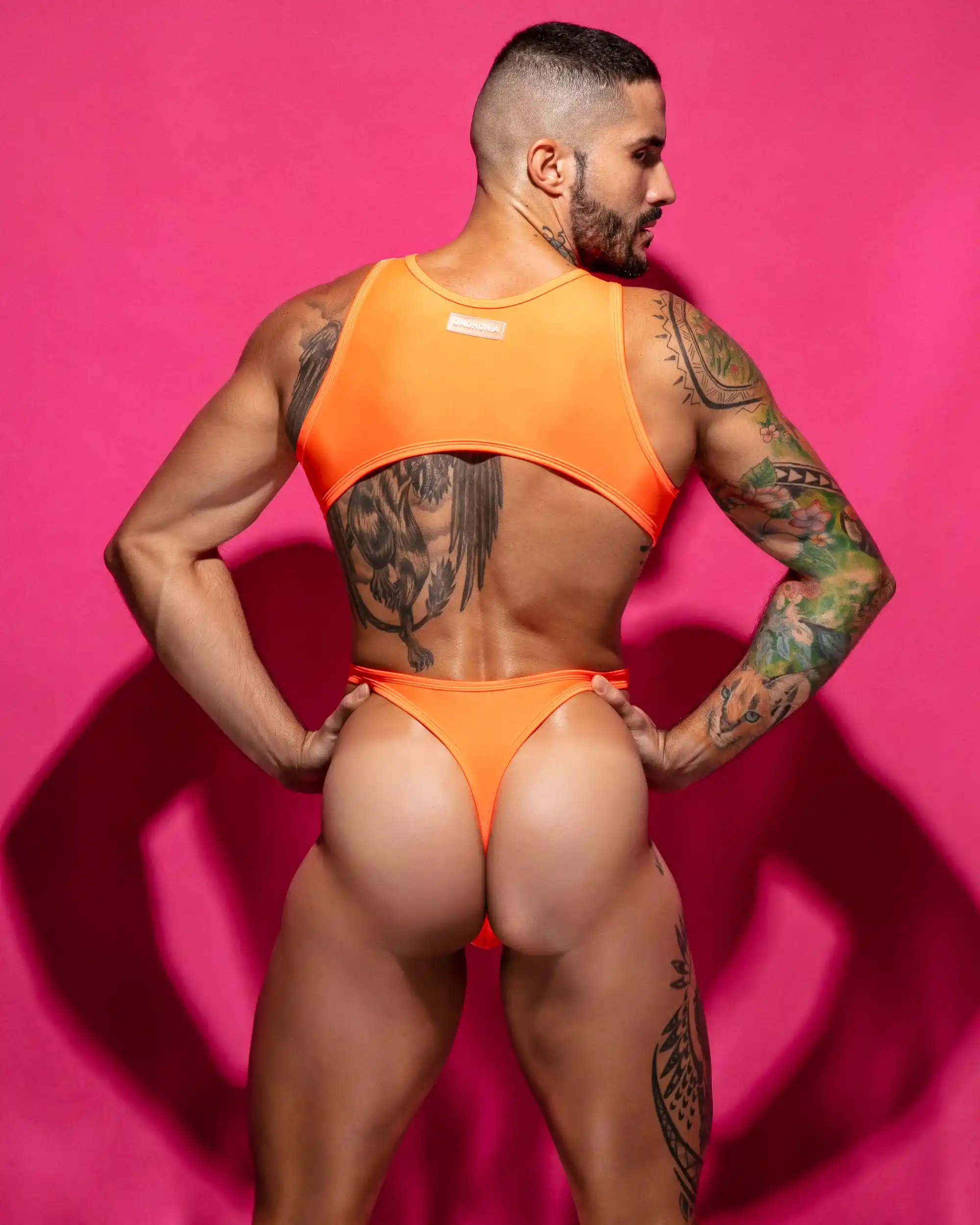 Bodysuit VULCANO CLIP naranja