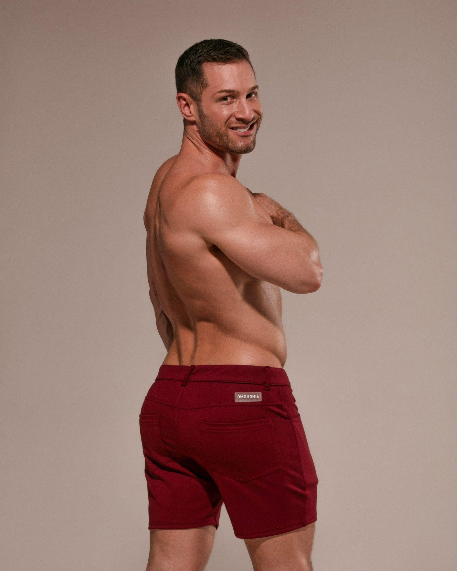 Pantalón corto Mesh Burdeos