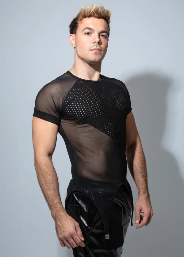 Corset T-shirt with metal