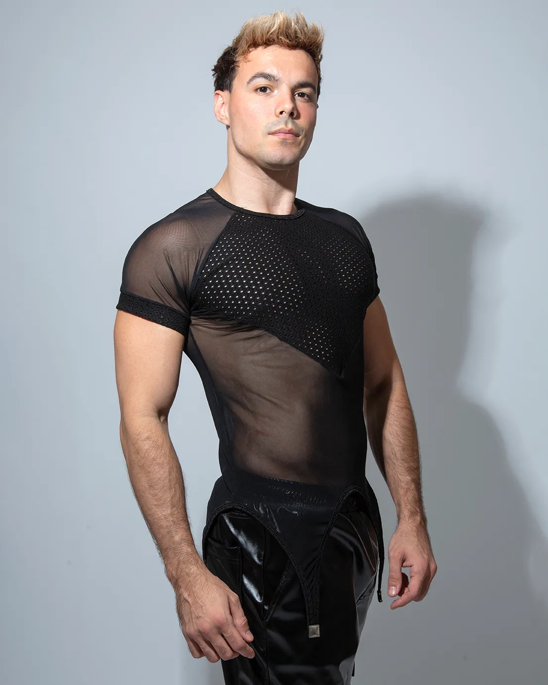 Corset T-shirt with metal