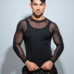 Camiseta Mesh Héroe negro