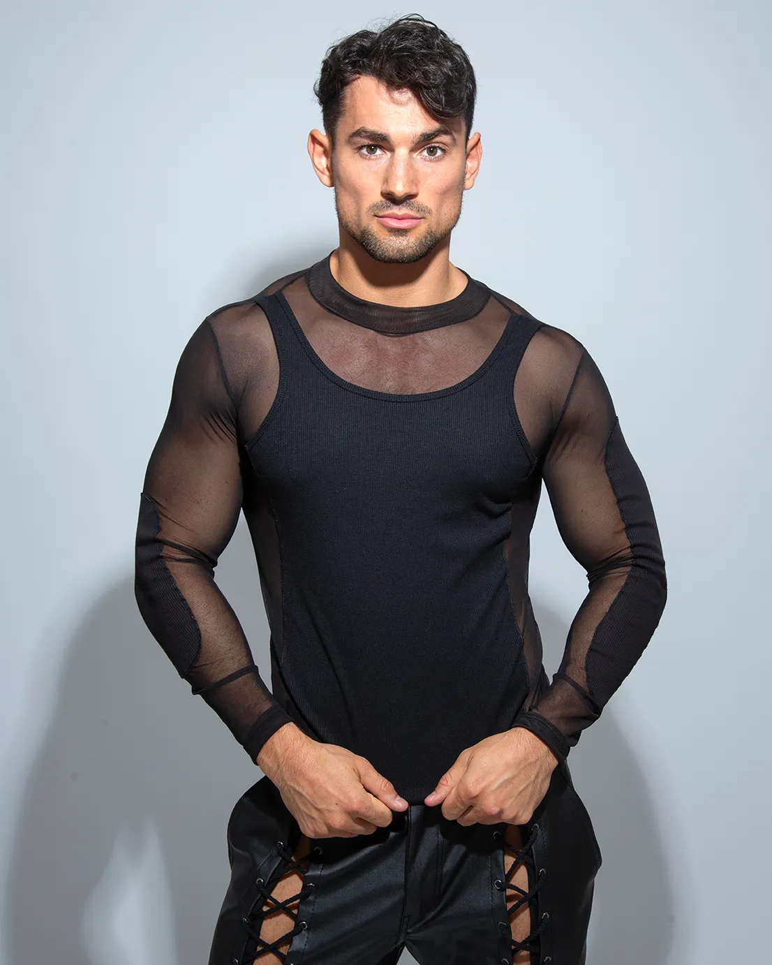 Camiseta Mesh Héroe negro