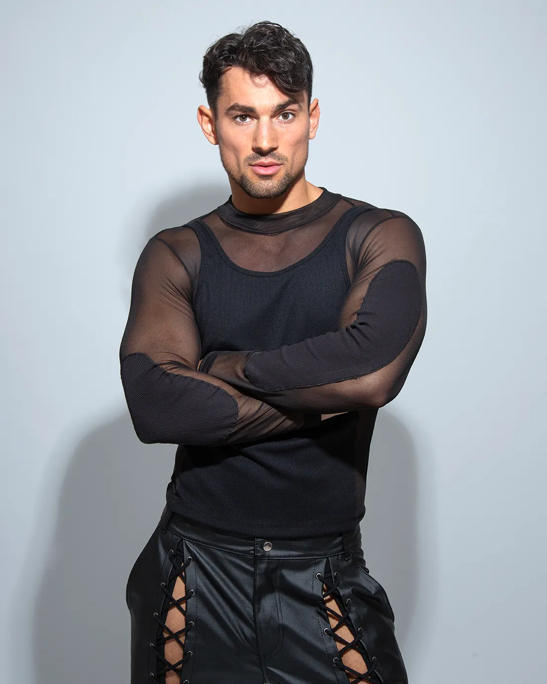 Camiseta Mesh Héroe negro