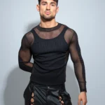 Camiseta Mesh Héroe negro