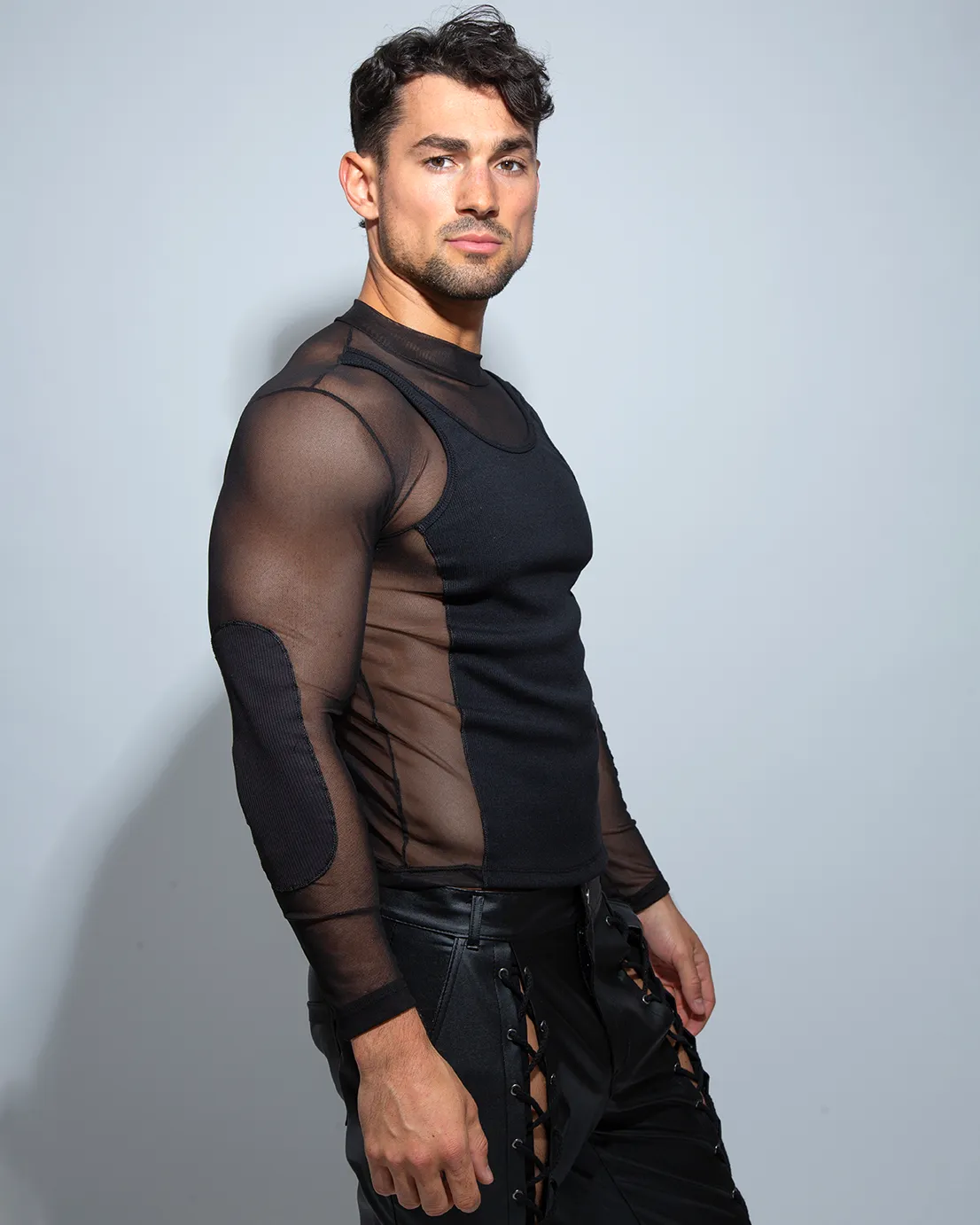 Camiseta Mesh Héroe negro