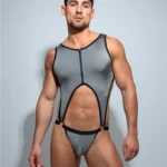 Grey Bodysuit Jockstrap
