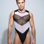 Bodysuit Amon negro blanco