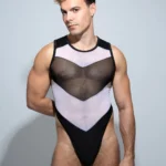 Bodysuit Amon negro blanco