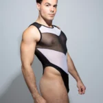 Bodysuit Amon negro blanco