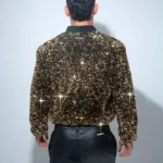 Chaqueta lentejuela dorada