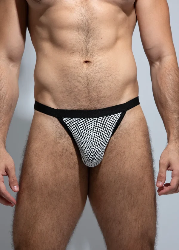 TANGA Mesh Blanco