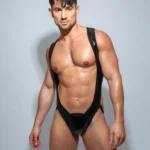 Bodysuit Jockstrap Harness Negro