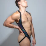 Jockstrap Harness Bodysuit Blue