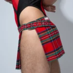 Falda cuadros escocesa Rojo