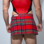 Falda cuadros escocesa Rojo