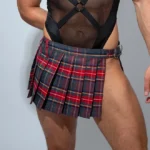 Falda cuadros escocesa Gris