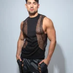 Camiseta tirante ancho negro