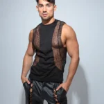 Camiseta tirante ancho negro