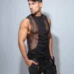 Camiseta tirante ancho negro