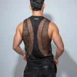 Camiseta tirante ancho negro