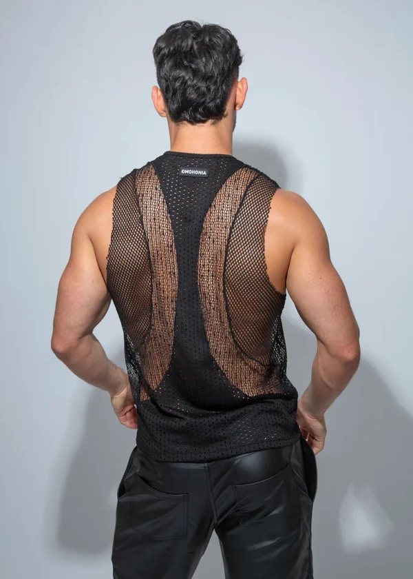 Camiseta tirante ancho negro